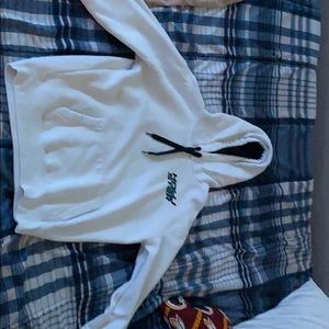 Hollister white hoodie